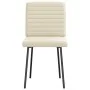 Sillas de comedor 4 unidades cuero sintético color crema by , dining chairs - Ref: Foro24-3315267, Price: 168,17 €, Discount: %