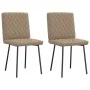 Sillas de comedor 2 unidades cuero sintético color capuchino by , dining chairs - Ref: Foro24-4101117, Price: 89,87 €, Discou...
