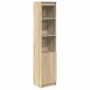 Aparador alto roble Sonoma 37,5x35x180 cm madera de ingeniería by , Sideboards - Ref: Foro24-861672, Price: 85,15 €, Discount: %