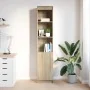 Aparador alto roble Sonoma 37,5x35x180 cm madera de ingeniería by , Sideboards - Ref: Foro24-861672, Price: 85,15 €, Discount: %