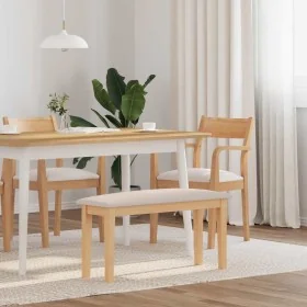 Banco 90 cm Madera Maciza Caucho by , Dining and kitchen benches - Ref: Foro24-4102594, Price: 67,81 €, Discount: %