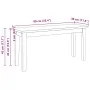 Banco 90 cm Madera Maciza Caucho de , Bancos de comedor y cocina - Ref: Foro24-4102596, Precio: 70,34 €, Descuento: %
