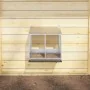 Nido para gallinas con 2 compartimentos plateado galvanizado von , Käfige und Lebensräume für Kleintiere - Ref: Foro24-864348...