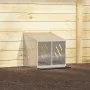 Nido para gallinas con 2 compartimentos plateado galvanizado von , Käfige und Lebensräume für Kleintiere - Ref: Foro24-864348...