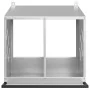 Nido para gallinas con 2 compartimentos plateado galvanizado von , Käfige und Lebensräume für Kleintiere - Ref: Foro24-864348...