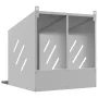 Nido para gallinas con 2 compartimentos plateado galvanizado von , Käfige und Lebensräume für Kleintiere - Ref: Foro24-864348...