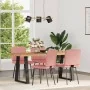 Sillas de comedor 4 unidades cuero sintético rosa de , Sillas de comedor - Ref: Foro24-3315273, Precio: 171,23 €, Descuento: %
