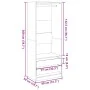 Armario de madera de ingeniería gris hormigón 80x50x200 cm de , Armarios roperos - Ref: Foro24-3307750, Precio: 143,54 €, Des...