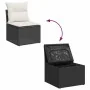 Set sofás jardín y cojines 10 pzas ratán sintético acacia negro by , Garden sets - Ref: Foro24-3327416, Price: 655,80 €, Disc...