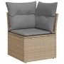 Set sofás jardín y cojines 6 pzas ratán sintético acacia beige by , Garden sets - Ref: Foro24-3327454, Price: 507,33 €, Disco...