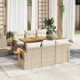 Set sofás jardín y cojines 7 pzas ratán sintético acacia beige von , Gartensets - Ref: Foro24-3327558, Preis: 588,34 €, Rabat...