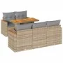 Set sofás jardín y cojines 6 pzas ratán sintético acacia beige von , Gartensets - Ref: Foro24-3327440, Preis: 462,49 €, Rabat...