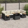 Set sofás jardín y cojines 8 pzas ratán sintético acacia negro von , Gartensets - Ref: Foro24-3327570, Preis: 540,89 €, Rabat...