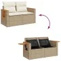 Set sofás jardín y cojines 8 pzas ratán sintético acacia beige by , Garden sets - Ref: Foro24-3327572, Price: 593,26 €, Disco...