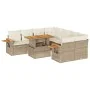 Set sofás jardín y cojines 9 pzas ratán sintético acacia beige de , Conjuntos de jardín - Ref: Foro24-3327579, Precio: 677,15...