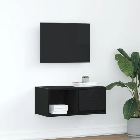 Mueble de TV madera de ingeniería roble negro 60x31x25,5 cm by , TV Furniture - Ref: Foro24-861438, Price: 39,76 €, Discount: %