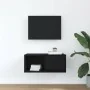 Mueble de TV madera de ingeniería roble negro 60x31x25,5 cm by , TV Furniture - Ref: Foro24-861438, Price: 39,76 €, Discount: %