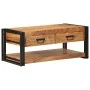 Mesa de centro madera maciza de acacia 90x50x38 cm by , Coffee table - Ref: Foro24-4016687, Price: 194,77 €, Discount: %