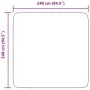 Alfombra peluda de pelo largo NAVARRA crema 240x240cm poliéster von , Teppiche - Ref: Foro24-4102887, Preis: 70,92 €, Rabatt: %