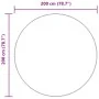 Alfombra de pelo largo NAVARRA rosa polvoriento 200x200 cm de , Alfombras - Ref: Foro24-4102921, Precio: 52,25 €, Descuento: %