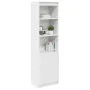 Aparador alto blanco 50x35x180 cm madera de ingeniería de , Aparadores - Ref: Foro24-3328462, Precio: 107,81 €, Descuento: %