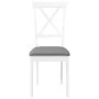 Sillas de comedor con cojines 2uds madera maciza blanco caucho von , Essstühle - Ref: Foro24-4102405, Preis: 114,96 €, Rabatt: %