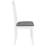 Sillas de comedor con cojines 2uds madera maciza blanco caucho von , Essstühle - Ref: Foro24-4102405, Preis: 114,96 €, Rabatt: %