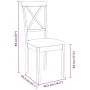 Sillas de comedor con cojines 2uds madera maciza blanco caucho von , Essstühle - Ref: Foro24-4102405, Preis: 114,96 €, Rabatt: %