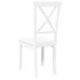 Sillas de comedor 2 unidades madera maciza de caucho blanco von , Essstühle - Ref: Foro24-4102407, Preis: 116,28 €, Rabatt: %