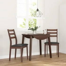 Sillas de comedor con cojines 2 uds madera maciza marrón caucho von , Essstühle - Ref: Foro24-4102516, Preis: 135,58 €, Rabat...