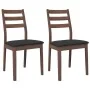 Sillas de comedor con cojines 2 uds madera maciza marrón caucho by , dining chairs - Ref: Foro24-4102516, Price: 135,58 €, Di...