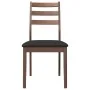 Sillas de comedor con cojines 2 uds madera maciza marrón caucho by , dining chairs - Ref: Foro24-4102516, Price: 135,58 €, Di...