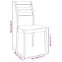 Sillas de comedor con cojines 2 uds madera maciza marrón caucho by , dining chairs - Ref: Foro24-4102516, Price: 135,58 €, Di...