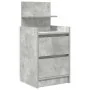 Mesilla de noche con 2 cajones gris hormigón 38x34x80 cm de , Mesitas de noche - Ref: Foro24-861361, Precio: 54,68 €, Descuen...