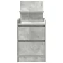 Mesilla de noche con 2 cajones gris hormigón 38x34x80 cm de , Mesitas de noche - Ref: Foro24-861361, Precio: 54,68 €, Descuen...