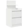 Mesillas de noche con 2 cajones 2 uds Blanco 38x34x80 cm von , Nachttische - Ref: Foro24-861356, Preis: 95,54 €, Rabatt: %