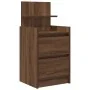 Mesillas de noche con 2 cajones 2 uds roble marrón 38x34x80 cm de , Mesitas de noche - Ref: Foro24-861368, Precio: 97,26 €, D...