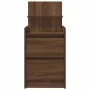 Mesillas de noche con 2 cajones 2 uds roble marrón 38x34x80 cm de , Mesitas de noche - Ref: Foro24-861368, Precio: 97,26 €, D...