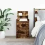 Mesilla de noche con 2 cajones roble ahumado 38x34x80 cm de , Mesitas de noche - Ref: Foro24-861363, Precio: 53,20 €, Descuen...