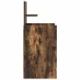 Mesilla de noche con 2 cajones roble ahumado 38x34x80 cm de , Mesitas de noche - Ref: Foro24-861363, Precio: 53,20 €, Descuen...