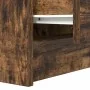 Mesilla de noche con 2 cajones roble ahumado 38x34x80 cm de , Mesitas de noche - Ref: Foro24-861363, Precio: 53,20 €, Descuen...