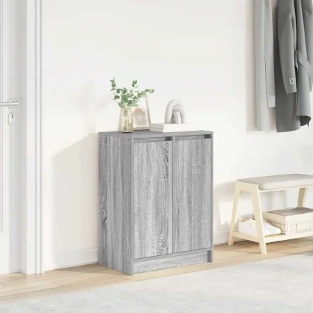 Zapatero gris Sonoma 57x34x76 cm madera de ingeniería by , Shoe racks and shoe organizers - Ref: Foro24-861873, Price: 85,32 ...