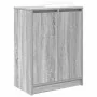 Zapatero gris Sonoma 57x34x76 cm madera de ingeniería by , Shoe racks and shoe organizers - Ref: Foro24-861873, Price: 85,32 ...