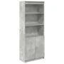 Aparador alto madera de ingeniería gris hormigón 70x35x180 cm by , Sideboards - Ref: Foro24-3328474, Price: 108,61 €, Discoun...