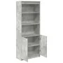 Aparador alto madera de ingeniería gris hormigón 70x35x180 cm by , Sideboards - Ref: Foro24-3328474, Price: 108,61 €, Discoun...