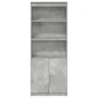 Aparador alto madera de ingeniería gris hormigón 70x35x180 cm by , Sideboards - Ref: Foro24-3328474, Price: 108,61 €, Discoun...
