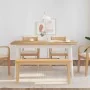 Banco 110 cm Madera Maciza Caucho von , Ess- und Küchenbänke - Ref: Foro24-4102604, Preis: 78,64 €, Rabatt: %
