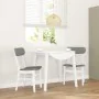 Sillas de comedor con cojines 2uds madera maciza blanco caucho von , Essstühle - Ref: Foro24-4102439, Preis: 154,67 €, Rabatt: %