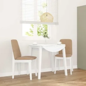 Sillas de comedor con cojines 2uds madera maciza blanco caucho by , dining chairs - Ref: Foro24-4102447, Price: 122,78 €, Dis...