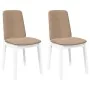 Sillas de comedor con cojines 2uds madera maciza blanco caucho von , Essstühle - Ref: Foro24-4102447, Preis: 122,78 €, Rabatt: %